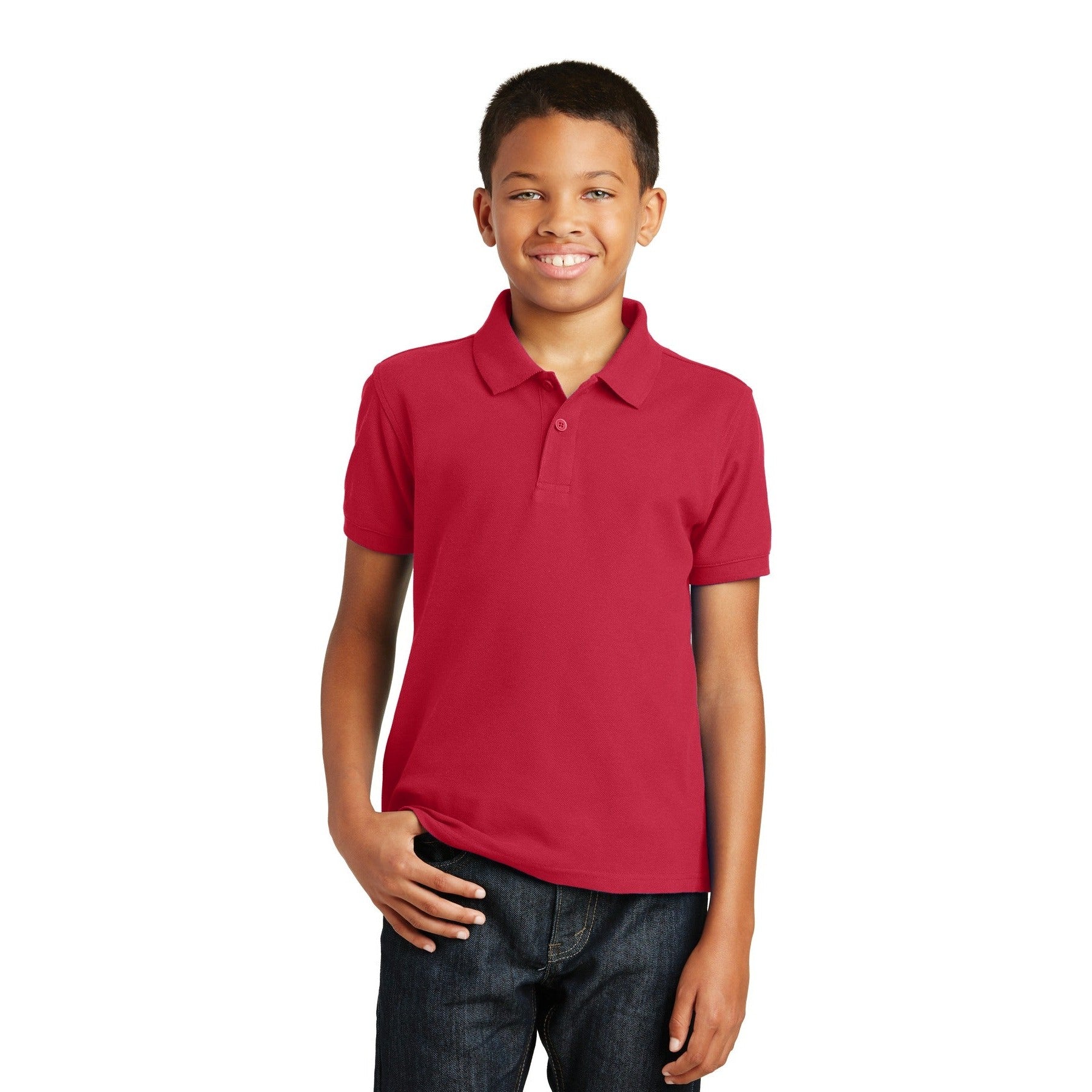 Port Authority-Port Authority® Youth Core Classic Pique Polo. Y100-MedTech-5